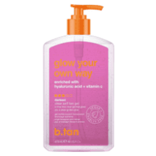 b.tan Clear Self Tan Gel - Glow Your Own Way - Transfer-Resistant Self Tanning Gel - Vegan - Cruelty Free - 16 Fl Oz