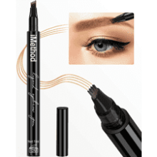 iMethod Eyebrow Pen - Micro-Fork Tip Applicator for Effortless Natural Looking Brows, Dark Brown