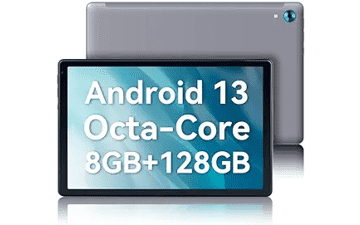 10.1 Inch Android 13 Octa-core Tablet 128GB, Gray