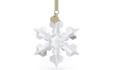 2022 Swarovski Annual Edition Ornament - White Crystals with Champagne Gold Tone Finish