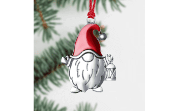 2023 Solid Pewter Christmas Tree Ornament