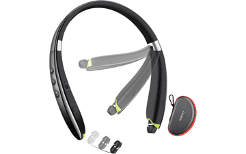 2023 Upgraded Neckband Bluetooth Headphones with Retractable Earbuds