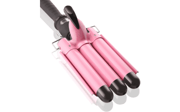 3 Barrel Curling Iron Wand Hair Crimper with LCD Temp Display