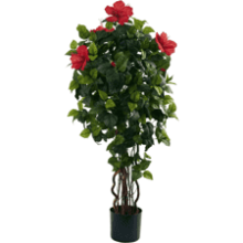 4' Hibiscus Artificial Tree - Green