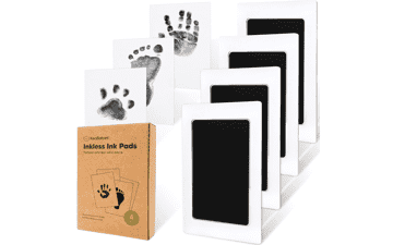 4-Pack Inkless Hand and Footprint Kit - Baby and Dog Print Kit