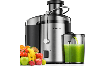 500W Juicer with 3” Wide Mouth, Centrifugal Juice Extractor, 3-Speed Setting, Stainless Steel, BPA Free