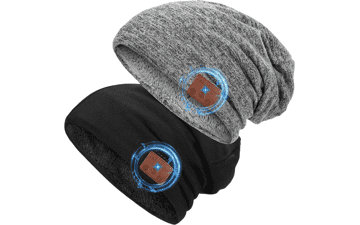 ASIILOVI Bluetooth Beanie 2023 Version - Double-Layer Wool Lining Hat with Detachable Headphones - Unique Tech Gifts for Men, Women, Teens, Family - Christmas Thanksgiving