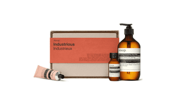 Aesop Industrious Gift Kit - Resurrection Aromatique Hand Wash, Hand Balm & Rinse-Free Hand Wash | Paraben, Cruelty-free & Vegan