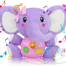 Aiduy Baby Toys 6 to 12 Months Plush Elephant Musical Infant Toys