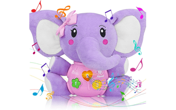 Aiduy Baby Toys 6 to 12 Months Plush Elephant Musical Infant Toys