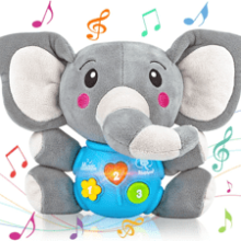 Aitbay Plush Elephant Music Baby Toys