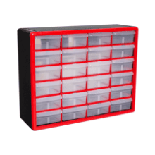 Akro-Mils 10124 24 Drawer Plastic Parts Storage Cabinet