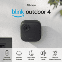 All-new Blink Outdoor 4 Wire-free Smart Security Camera with Two-Year Battery Life and Two-Way Audio