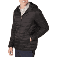 Amazon Essentials Men's Packable Hooded Puffer Jacket