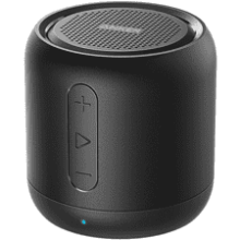 Anker Soundcore Mini Bluetooth Speaker with FM Radio, 15-Hour Playtime, 66 ft Range, Enhanced Bass - Black