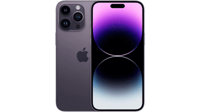 Apple iPhone 14 Pro, 128GB, Deep Purple (Renewed)