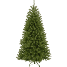 Artificial Full Christmas Tree - Green North Valley Spruce - 7.5 Feet