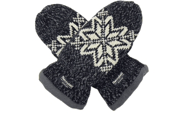 BRUCERIVER Women Snowflake Knit Mittens