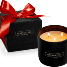 Benevolence LA 3 Wick Candle | Bergamot & Jasmine | 14.5 oz | Natural Soy Candle