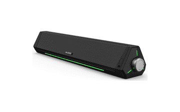 Bluetooth Computer Soundbar - HiFi Stereo - USB Powered Speakers for Desktop Monitors, PC, Laptop, Tablets