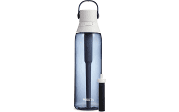 Brita Insulated Filtered Water Bottle with Straw, BPA Free, Night Sky, 26 Ounce