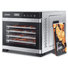 COSORI Food Dehydrator with 6 Stainless Steel Trays