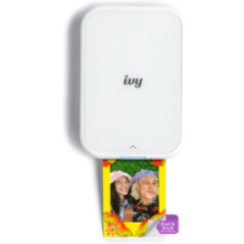 Canon Ivy 2 Mini Photo Printer - Print from iOS & Android Devices - Sticky-Back Prints - Pure White