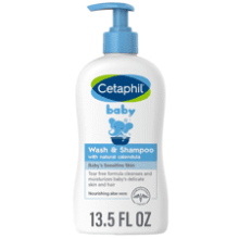 Cetaphil Baby Wash & Shampoo with Organic Calendula, 13.5 Fl. Oz