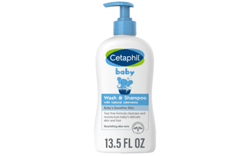 Cetaphil Baby Wash & Shampoo with Organic Calendula, 13.5 Fl. Oz