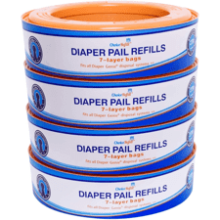 ChoiceRefill Diaper Genie Pails, 4-Pack, 1080 Count