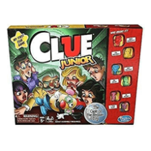 Clue Junior Board Game for Kids Ages 5 and Up - Case of The Broken Toy - Classic Mystery Game for 2-6 Players