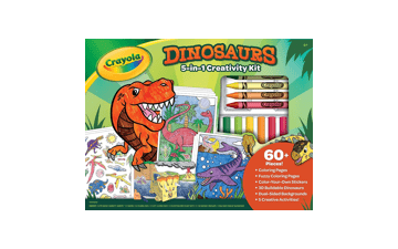 Crayola Dinosaur 5-in-1 Art Kit - Dinosaur Toys Gift for Kids Ages 4-7