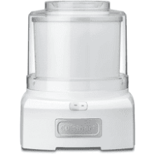 Cuisinart Ice Cream Maker - 1.5 Quart Sorbet and Frozen Yogurt Machine - Double Insulated - White