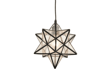 DANSEER Seeded Glass Moravian Star Pendant Light