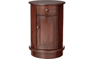 Decor Therapy Keaton Round Side Storage End Table