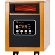 Dr Infrared Heater Portable Space Heater 1500-Watt Cherry