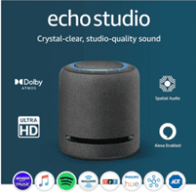 Echo Studio Smart Speaker with Dolby Atmos and Alexa, Charcoal