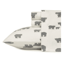 Eddie Bauer Queen Flannel Bedding Set - Bear Family