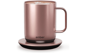 Ember Smart Mug 2, 10 Oz, App-Controlled Heated Coffee Mug, Rose Gold