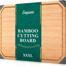 Empune 24" Bamboo Cutting Board for Kitchen