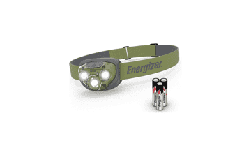 Energizer Pro260 LED Headlamp - Rugged Water Resistant Head Light for Running, Camping, Outdoor Activities - Batteries Included