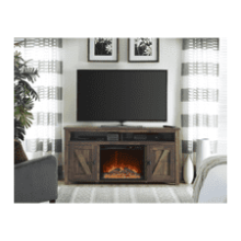 Farmington Electric Fireplace TV Console - Rustic Design - Fits TVs up to 60 inches