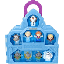 Fisher-Price Little People Disney Frozen Carry Along Castle Case with 9 Figures