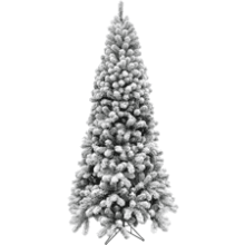 Fraser Hill Farm 7.5 Ft. Flocked Christmas Tree - Unlit