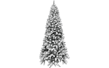 Fraser Hill Farm 7.5 Ft. Flocked Christmas Tree - Unlit