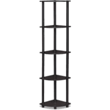 Furinno 5 Tier Corner Display Rack Shelving Unit