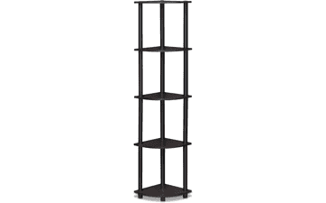 Furinno 5 Tier Corner Display Rack Shelving Unit