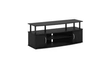 Furinno JAYA Large Entertainment Stand for 55 Inch TV - Blackwood