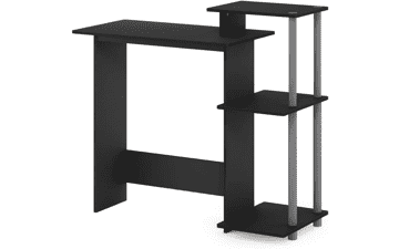 Furinno Laptop Computer Desk with Square Shelves