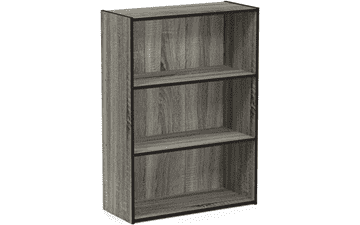 Furinno Pasir 3-Tier Bookcase - French Oak Grey